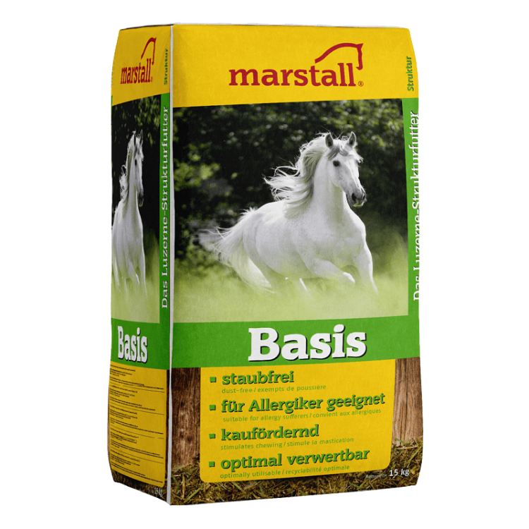 Marstall Basis Luzerne 15kg - olejowana sieczka z lucerny i słomy | dla niejadków