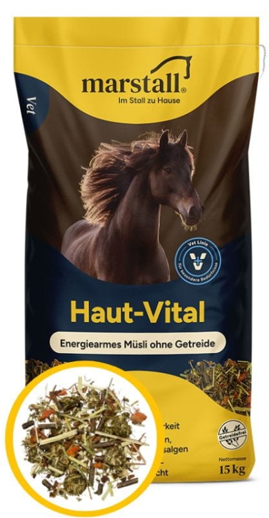 Marstall Haut Vital 15kg - VET LINE - pasza na skórę, lipcówkę