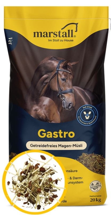 Marstall Gastro-Müsli 20kg -VET LINE- pasza dla koni wrzodowych
