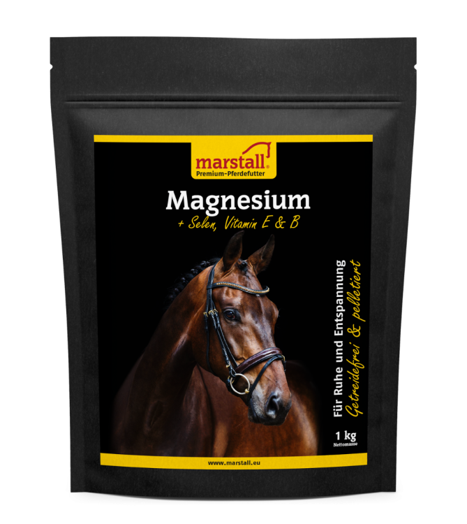 Marstall Magnesium 1 kg - organiczny Magnez dla koni nerwowych, nadpobudliwych